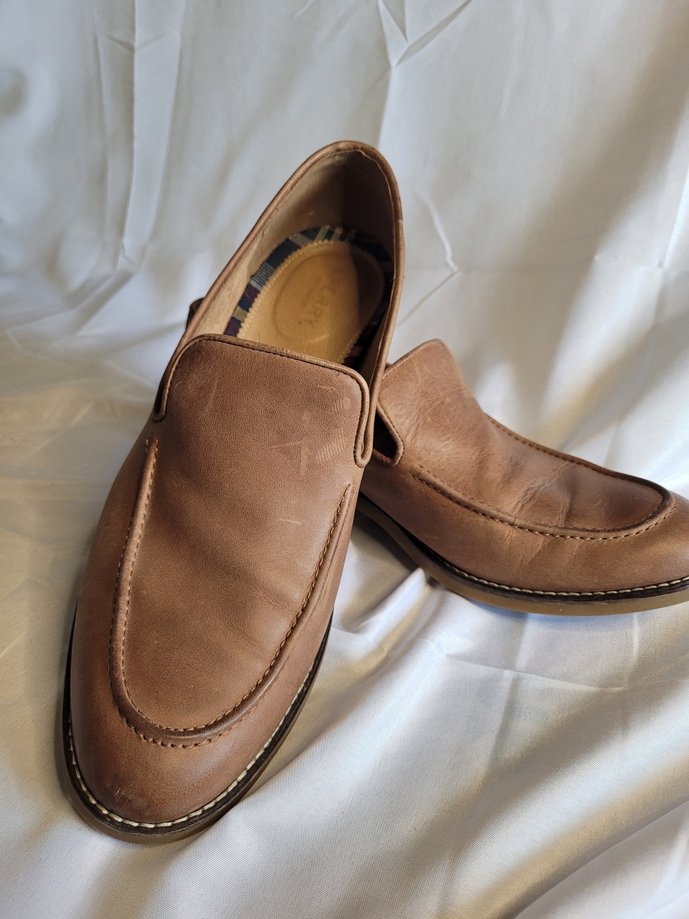 Sperry Womens Tan Leather Top-Sider Loafers